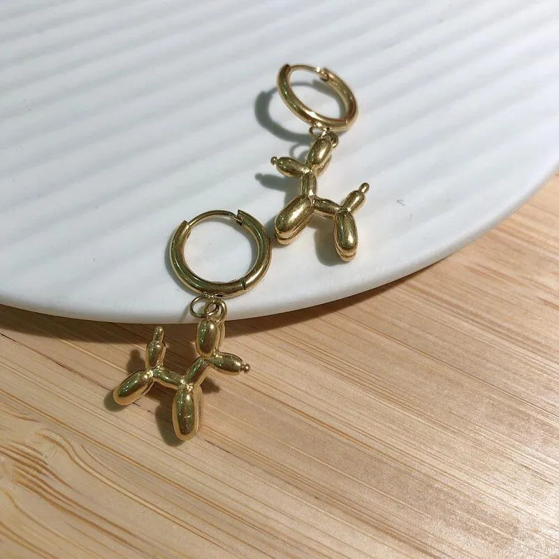 Aretes "Perrito de globo"