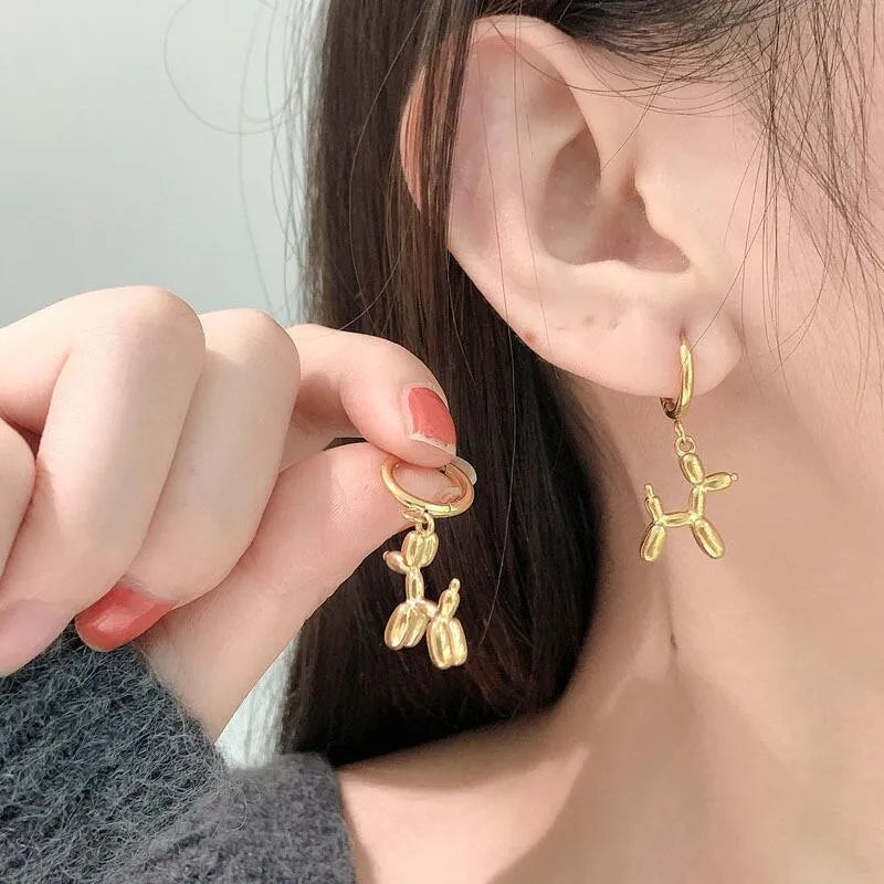 Aretes "Perrito de globo"