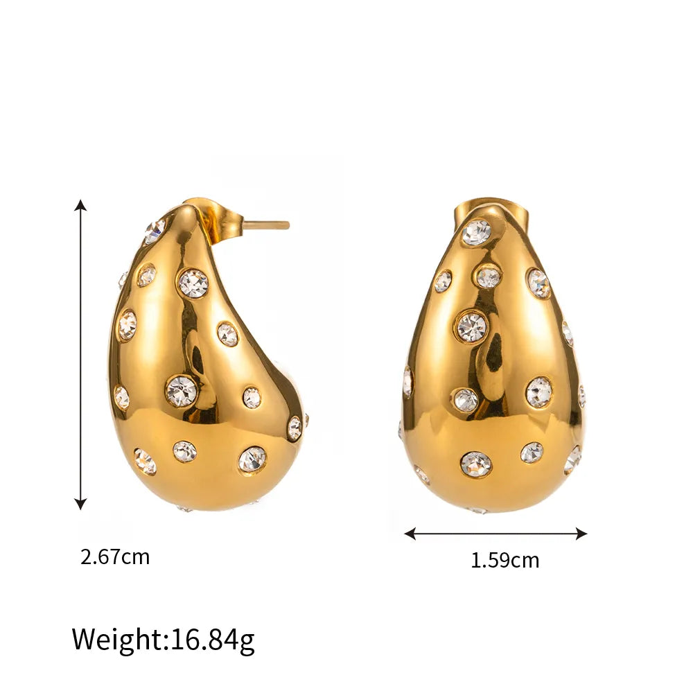 Aretes "Shine" dorados