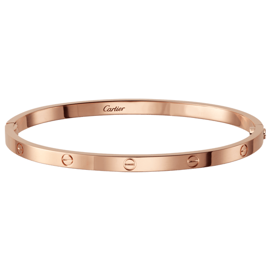 Pulsera rígida "Kalamanta" rosa oro