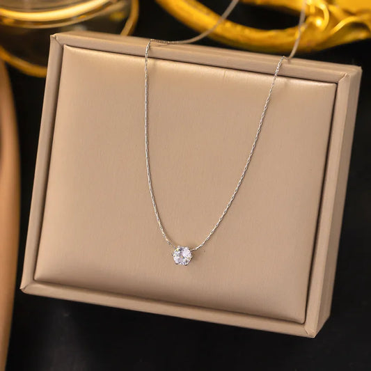 Collar "Francesca" Plateado