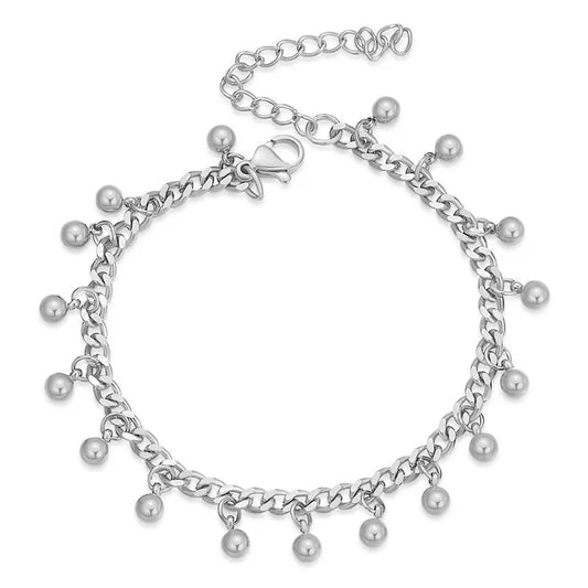 Tobillera "Arena" Plateado