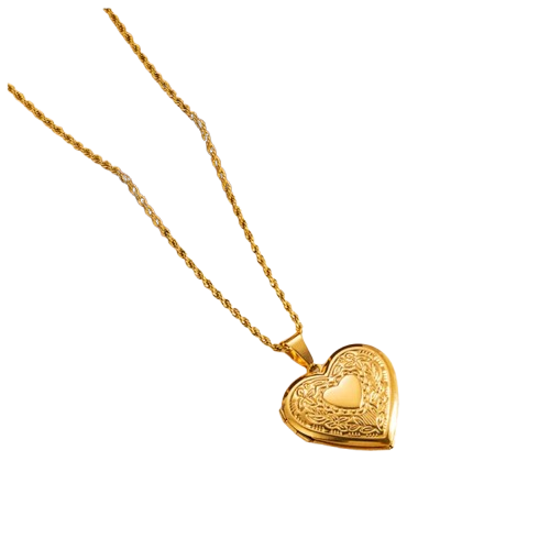 Collar relicario "Recuerdos" corazón