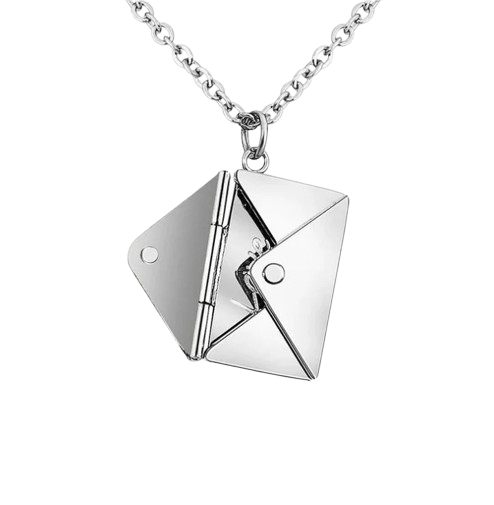 Collar "PD TE AMO" Plateado