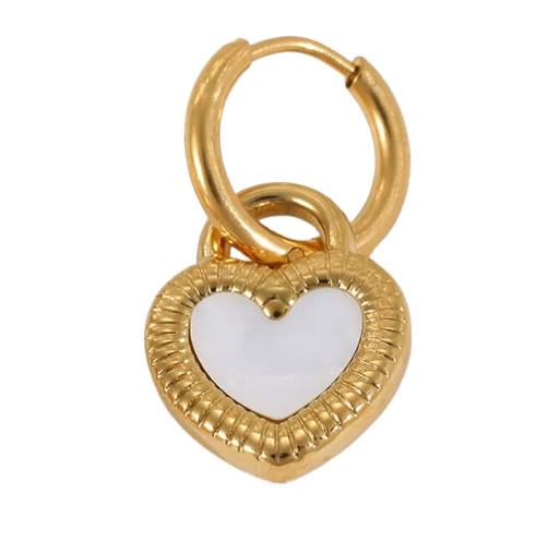 Aretes Corazon doble